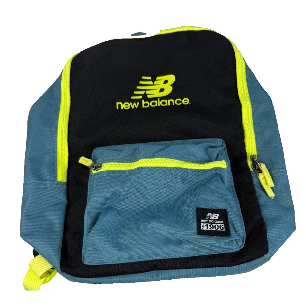 New Balance Booker‎ Jr. Colorblock Nylon School Sports Backpack 14x15 - Picture 2 of 7